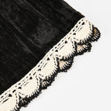 סט בייבי קטיפה מעטפת - שחור