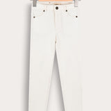 Cotton Skinny Pants - Beige