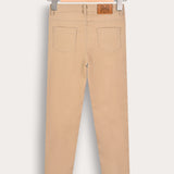 Cotton Skinny Pants - Beige