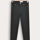 Cotton Skinny Pants - Black