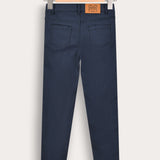 Cotton Skinny Pants - Navy