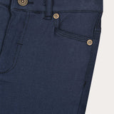 Cotton Skinny Pants - Navy