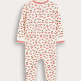 Printed Babygrow - Red