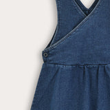 Denim wrap dress - dk. blue
