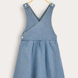 Denim Wrap Dress - Blue