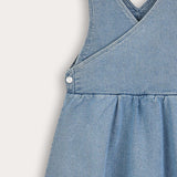 Denim Wrap Dress - Blue