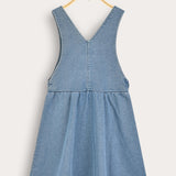 Denim Wrap Dress - Blue