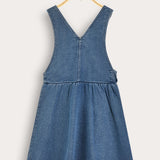 Denim Wrap Dress - Blue