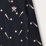 Polo SA boys plain/baseball print - navy print