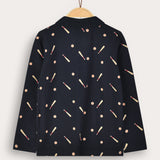 Polo SA boys plain/baseball print - navy print