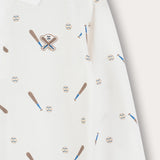 Polo SA Boys Plain/Baseball Print - Beige
