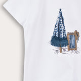 Baby shirt with print - blue 