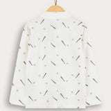 Polo SA Boys Plain/Baseball Print - Beige