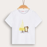 Baby T-shirt with print - yellow 