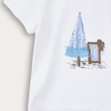 Baby shirt with print - light blue 