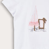 Baby shirt with print - pink 