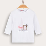 חולצת מודל עם הדפס - ורוד