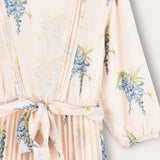 שמלת פליסה פרחונית - כחול