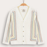 קרדיגן סריג קרושה - בז'