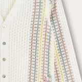 קרדיגן סריג קרושה - בז'