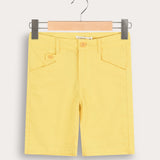 Pocket Button Pants - Yellow
