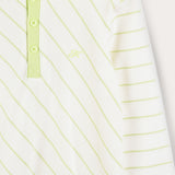 Polo shirt with collar - lime