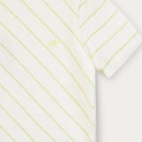 Diagonal Striped T-Shirt - Lime