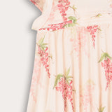 שמלת פליסה פרחונית - ורוד