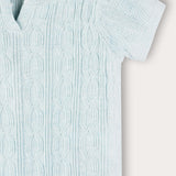 סט בייבי סריג - מנטה