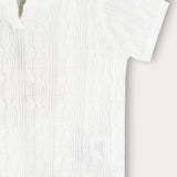 סט בייבי סריג - שמנת