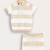 סט סריג משבצות - בז'