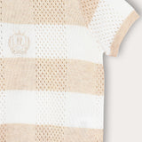 סט סריג משבצות - בז'