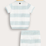 סט סריג משבצות - מנטה