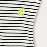 סט בייבי ריב פסים - שחור