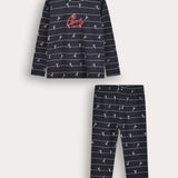 Paris AA Pajamas - Navy