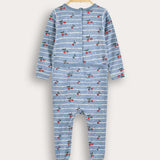 Babygro Striped with Cherries - Blue