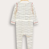 Babygrow Striped with Cherries - Cream