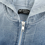 וסט ג'ינס עם קפוצ'ון - נייבי