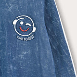 כותנת פיג'מה שרוולים ארוכים - כחול