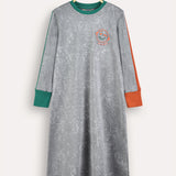 Long Sleeve Cotton Pajamas - Gray