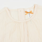 Baby overalls with print - peach
