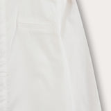 חולצה מכופתרת עם צווארון סיני - בז'