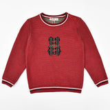 סוודר דובי סיומת ריב - אדום