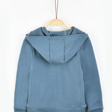 קפוצ'ון עם רוכסן וכיסים - כחול