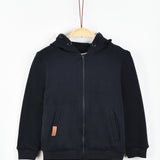 קפוצ'ון עם רוכסן וכיסים - נייבי