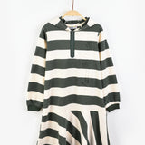 שמלת קפוצ'ון עם רוכסן - זית