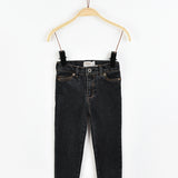 מכנסי ג'ינס עם כיסים - שחור