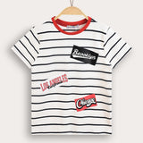 Baby Reeve Striped Shirt - Red