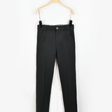 מכנסי ג'רסי בגזרת סקיני - שחור