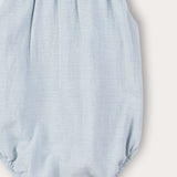 אוברול בייבי עם רקמה - תכלת